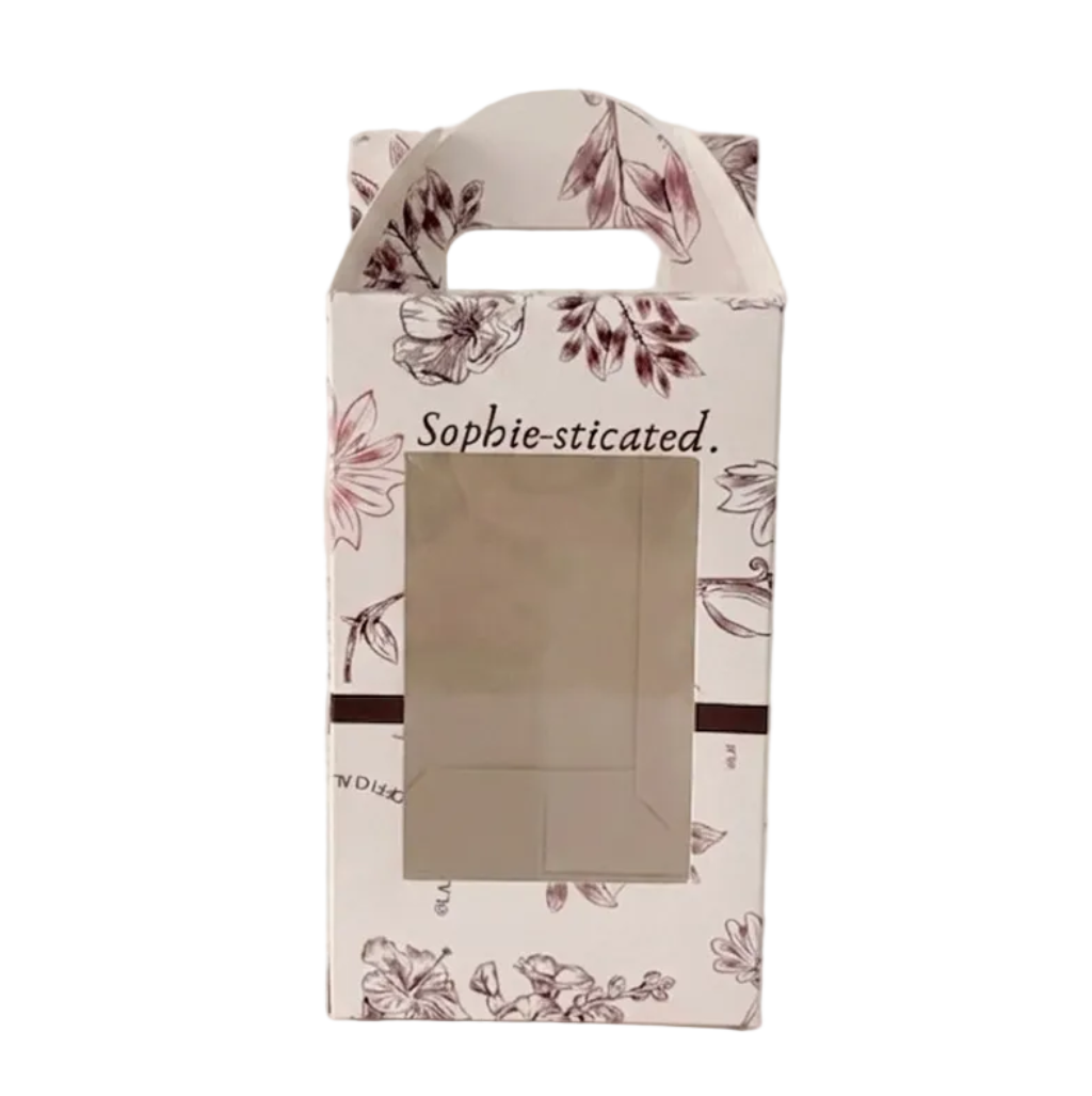White Box with Printing (9cm X 15cm X 9cm)
