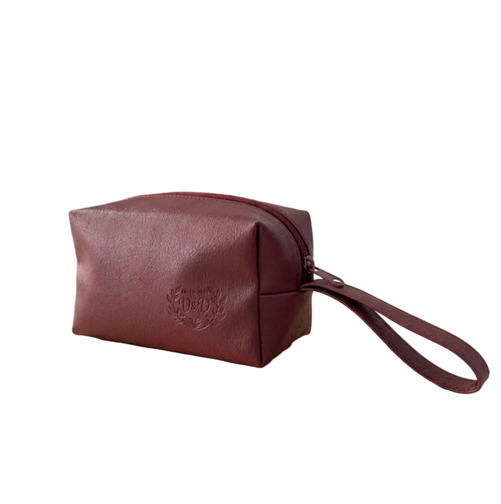 Metallic pouch bag - Maroon