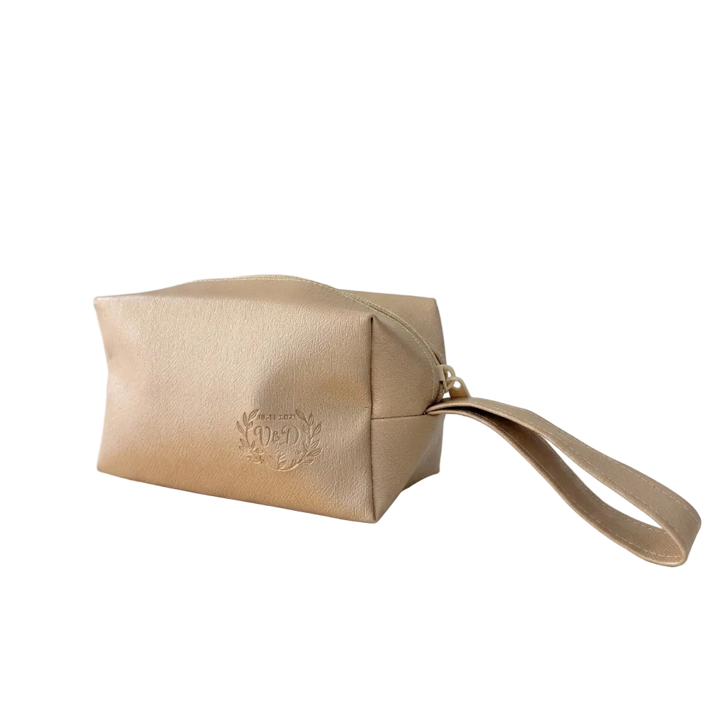 Metallic pouch bag - Champagne