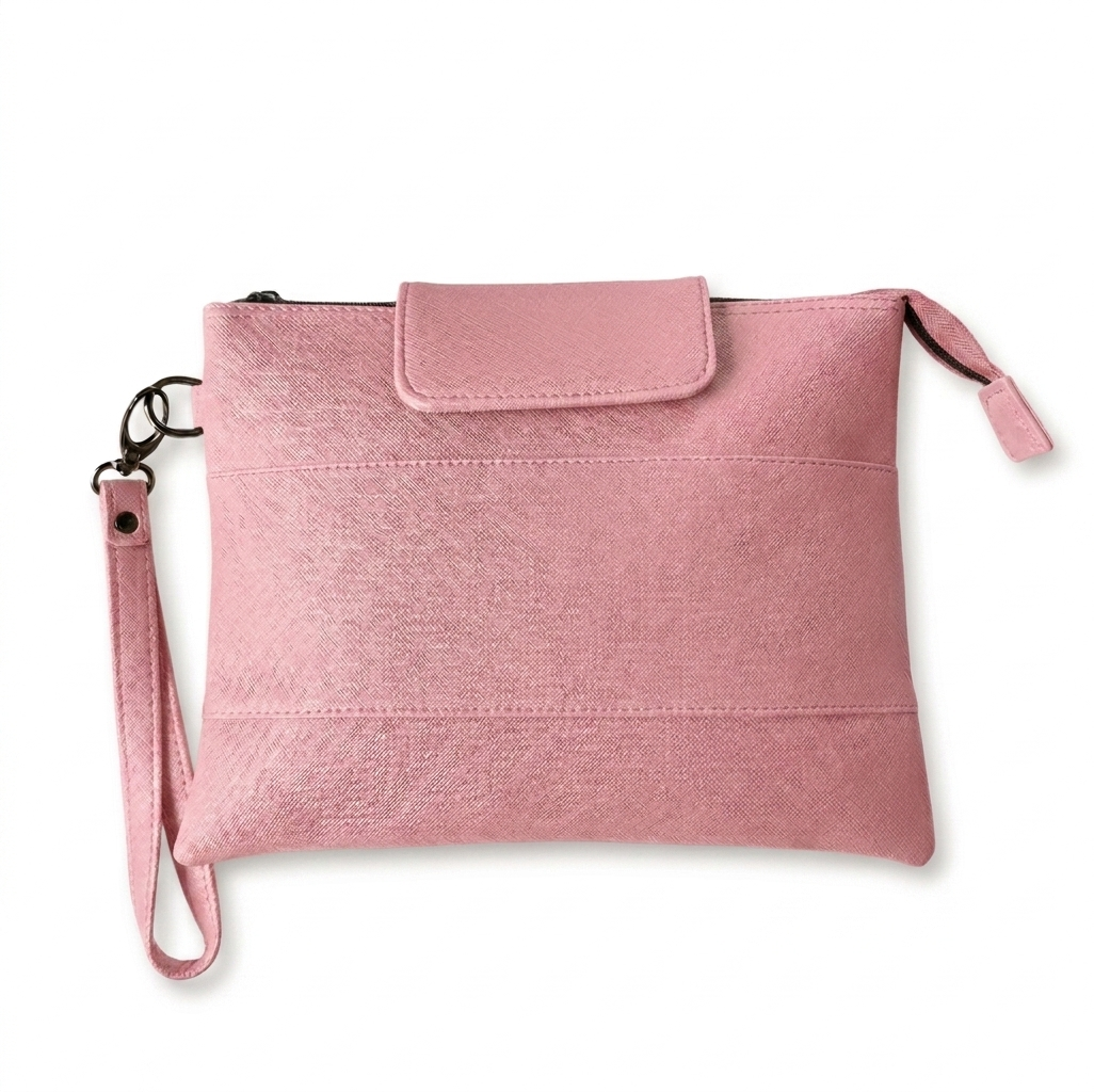Pu leather pouch bag - Pink