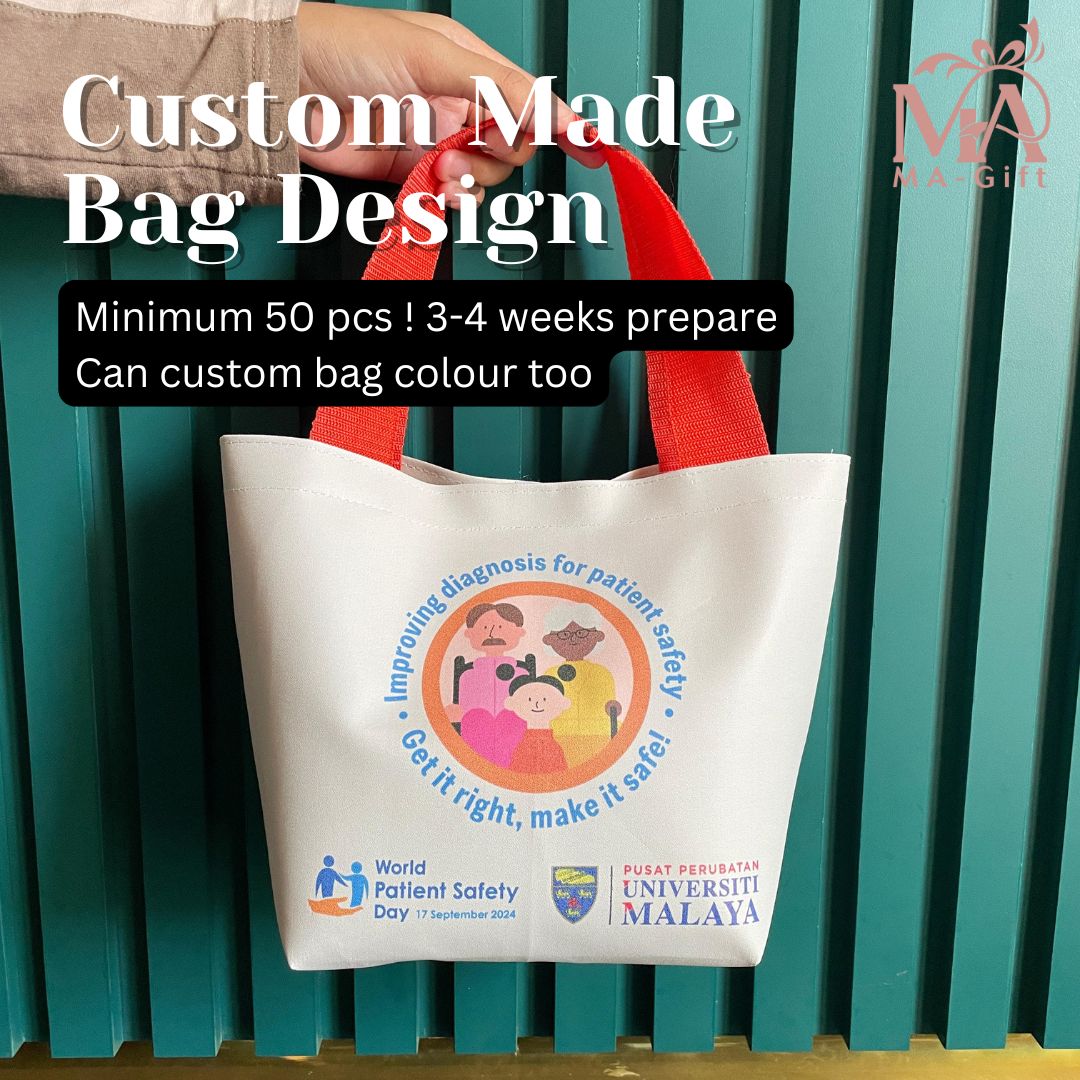 Tote Bag Custom Design Sendiri (Harga Mula Pada 50pcs)