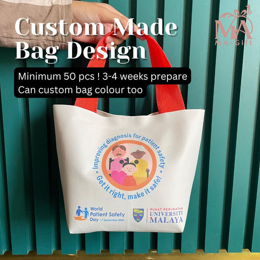 Tote Bag Custom Design Sendiri (Harga Mula Pada 50pcs)