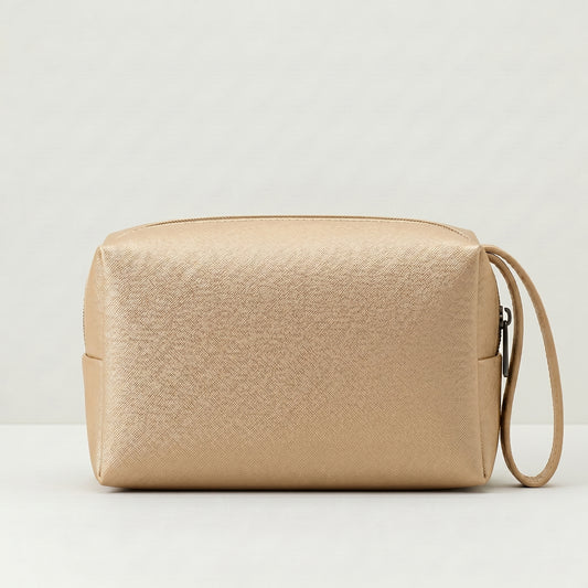 Metallic Pouch Bag - Champagne