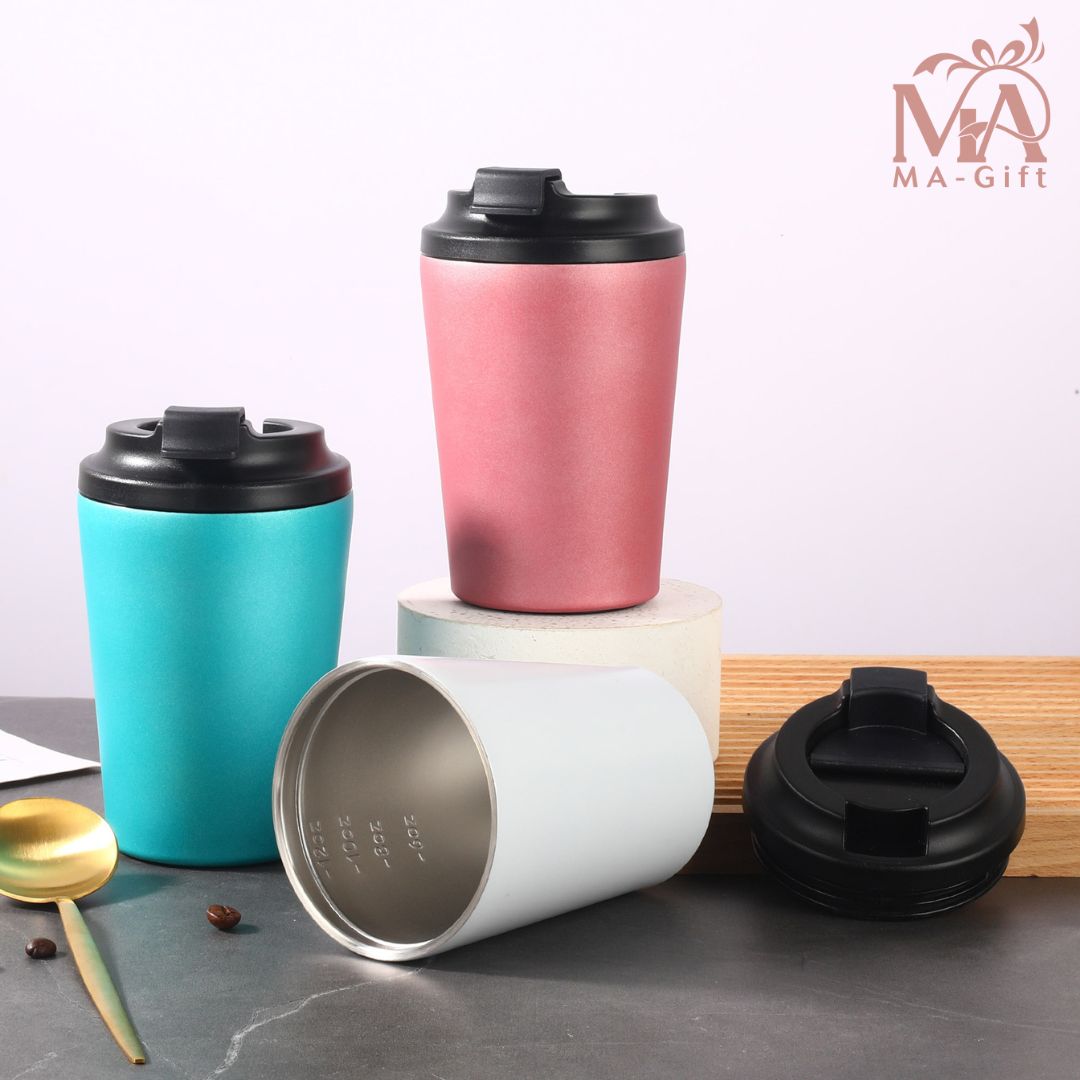 [Custom Name] Stainless Steel Coffee Cup - FREE Gift Wrap