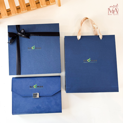 [Custom Logo] Notebook And Pen With Hardbox Corporate Gift Set