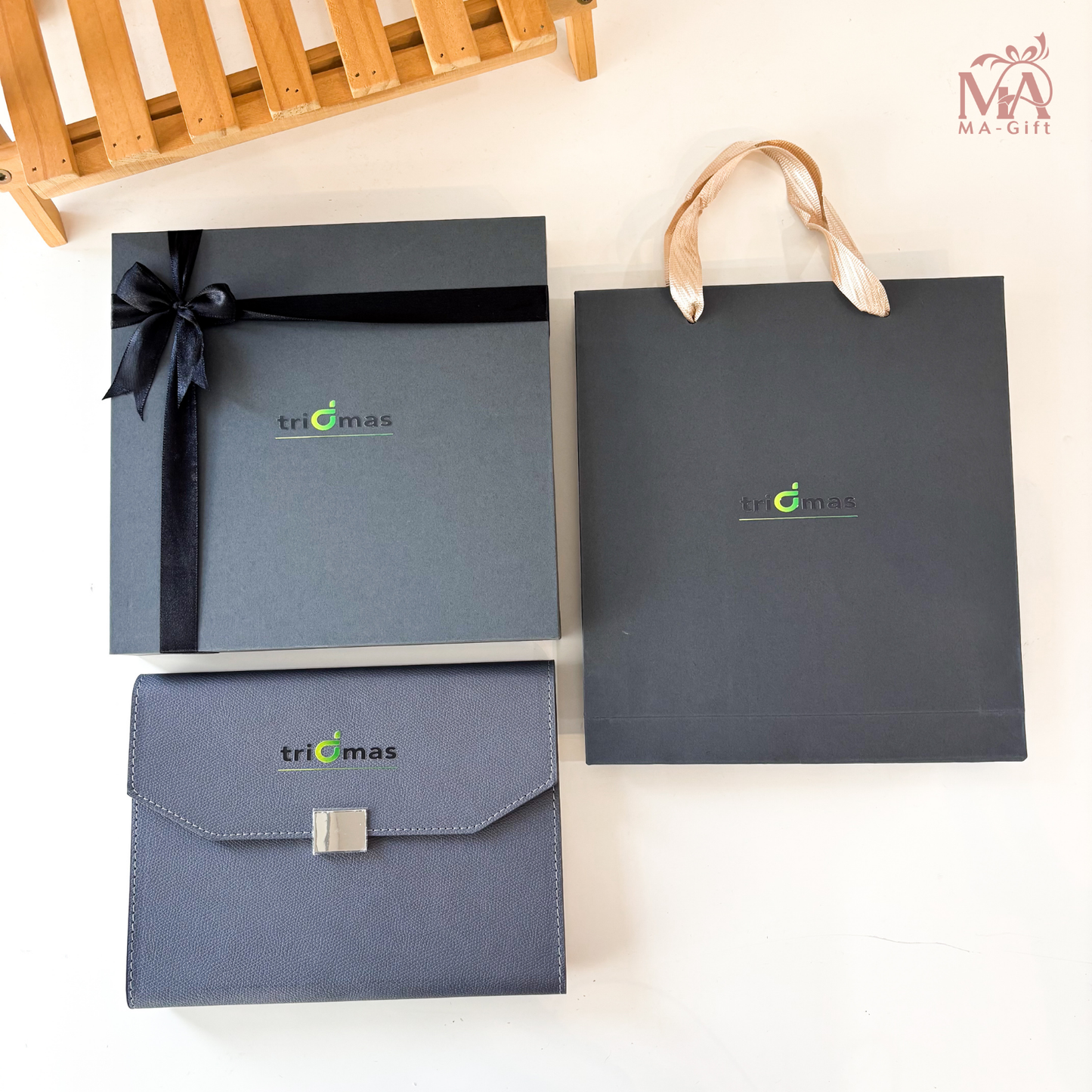 [Custom Logo] Notebook And Pen With Hardbox Corporate Gift Set