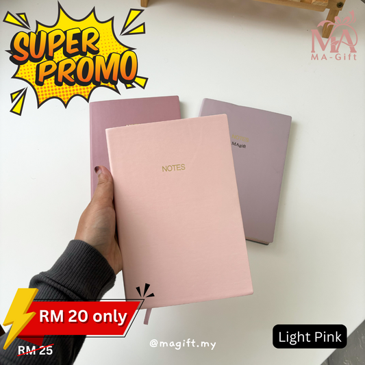 [Custom Name] PU Leather Notebook - Line Insert Pages