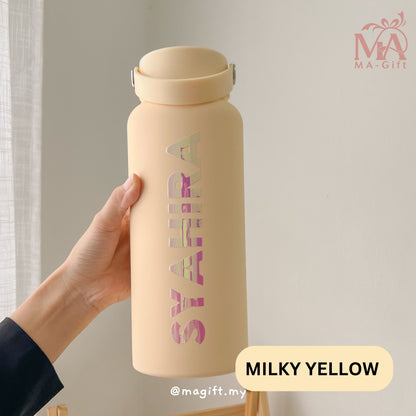 [Custom Name] Macaroon Thermos - 1 Litre | MA-Gift - Malaysia 1st Custom & Express Gift Shop