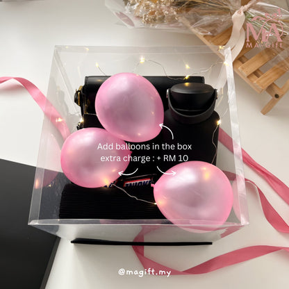 [Clear Box] Admire You in Black & Hot Pink Gift