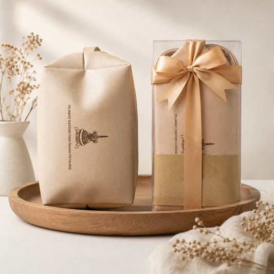 Metallic Pouch Bag - Champagne
