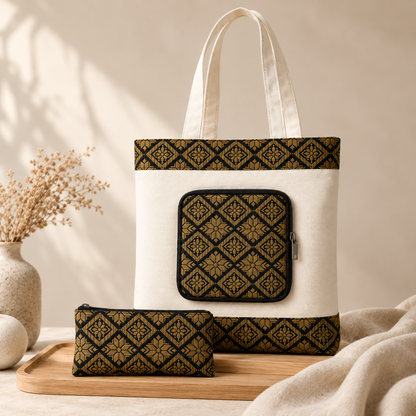 Songket Canvas Bag