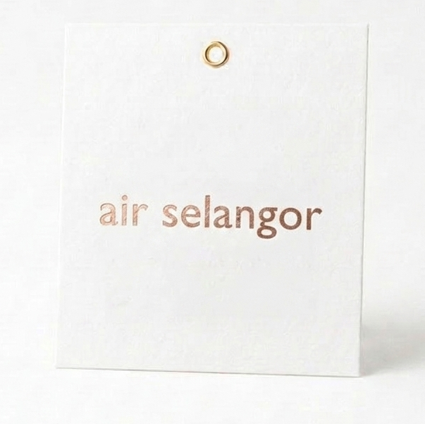Custom Tagging with client's hotstamping 1 side (5 cm x 6 cm)