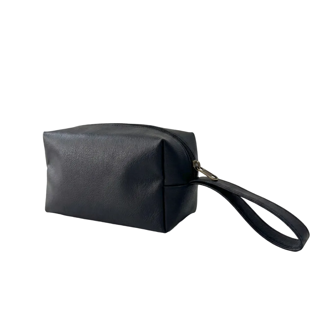 Metallic pouch bag - Black