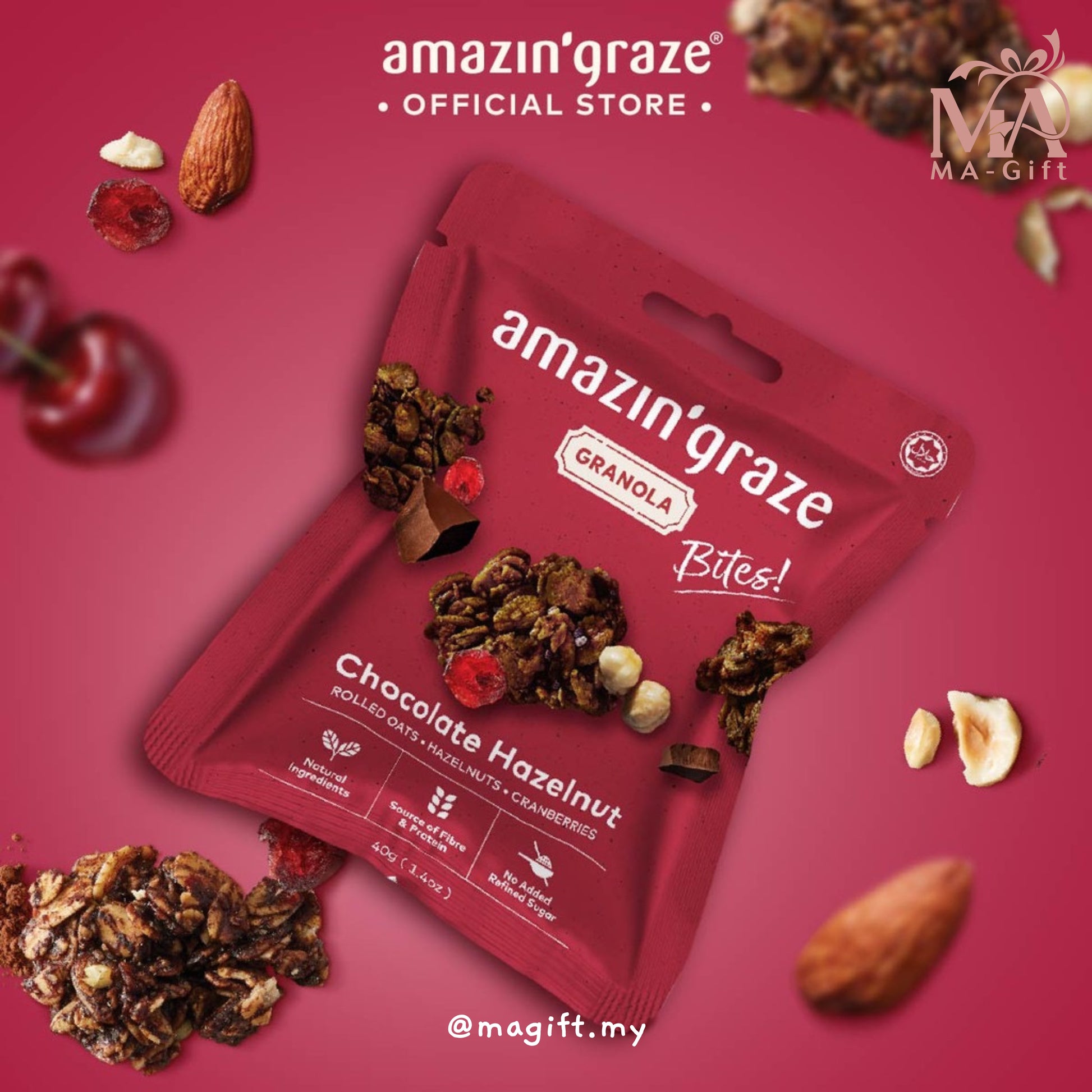 MA-Gift - Malaysia 1st Custom & Express Gift Shop Amazin' Grace Mini Granola Bites