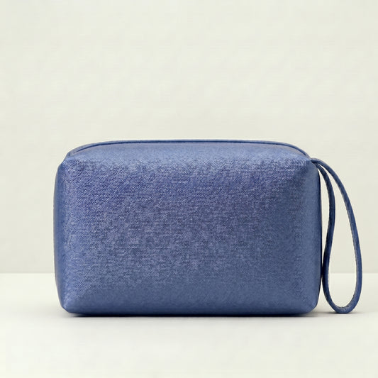 Metallic Pouch Bag - Blue