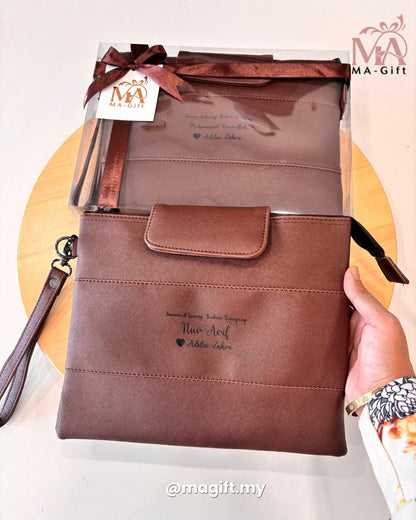 PU Leather Pouch Bag + Packaging